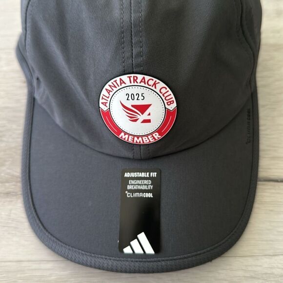 Adidas Atlanta Track Club Member 2025 Hat OS Grey NWT - Picture 3 of 9